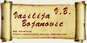 Vasilija Bojanović vizit kartica